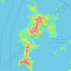 Топографическая карта Komodo Island, высота, рельеф