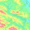 Топографическая карта Lake Sonoma, высота, рельеф