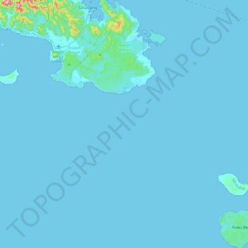 Топографическая карта Teupah Selatan, высота, рельеф