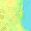 Топографическая карта Лазурный, высота, рельеф