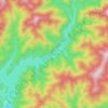 Топографическая карта 奥利根湖, высота, рельеф