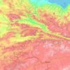 Топографическая карта Токат, высота, рельеф