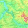 Топографическая карта Waiblingen, высота, рельеф