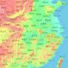 Топографическая карта 长江, высота, рельеф