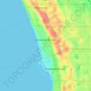 Топографическая карта Hermosa Beach, высота, рельеф