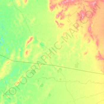 Топографическая карта Ivanhoe, высота, рельеф