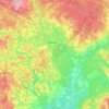 Топографическая карта Любимский район, высота, рельеф