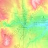 Топографическая карта Pueblo, высота, рельеф