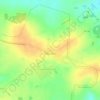 Топографическая карта Романцево, высота, рельеф