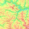 Топографическая карта Краматорский район, высота, рельеф