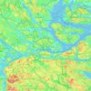 Топографическая карта Stockholm, высота, рельеф