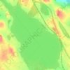 Топографическая карта Lough Owel, высота, рельеф