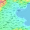 Топографическая карта Тяньцзинь, высота, рельеф