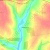 Топографическая карта Лебединое, высота, рельеф