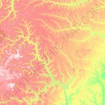 Топографическая карта Шологонский национальный наслег, высота, рельеф