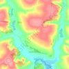 Топографическая карта Белый Колодезь, высота, рельеф