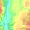 Топографическая карта Гашино, высота, рельеф