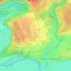 Топографическая карта Петрово-Дальнее, высота, рельеф