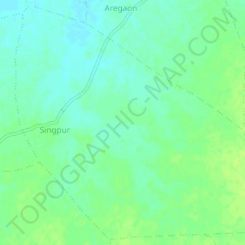 Топографическая карта Singpur, высота, рельеф