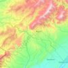 Топографическая карта Байсунский район, высота, рельеф