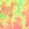 Топографическая карта Ольховское сельское поселение, высота, рельеф