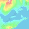 Топографическая карта Bruin Bay, высота, рельеф