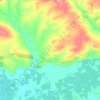 Топографическая карта Татищевский сельсовет, высота, рельеф