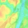 Топографическая карта Городня, высота, рельеф