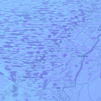 Топографическая карта Икрянинский сельсовет, высота, рельеф