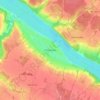 Топографическая карта сельское поселение Песочное, высота, рельеф