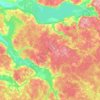 Топографическая карта Дмитриевское сельское поселение, высота, рельеф