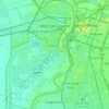 Топографическая карта West Sacramento, высота, рельеф