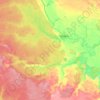 Топографическая карта Таборинское сельское поселение, высота, рельеф