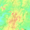 Топографическая карта Asheboro, высота, рельеф