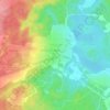 Топографическая карта Стеклянный, высота, рельеф