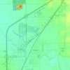 Топографическая карта Pontiac, высота, рельеф