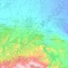 Топографическая карта Казбековский район, высота, рельеф