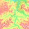 Топографическая карта Мамаканское водохранилище, высота, рельеф