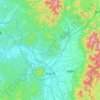 Топографическая карта Даисен, высота, рельеф