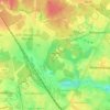 Топографическая карта район Силино, высота, рельеф