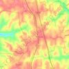 Топографическая карта Whitley City, высота, рельеф