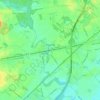 Топографическая карта Cranford, высота, рельеф