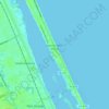 Топографическая карта Daytona Beach Shores, высота, рельеф