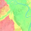Топографическая карта Иштанское сельское поселение, высота, рельеф