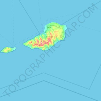 Топографическая карта Sabu Raijua, высота, рельеф