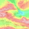 Топографическая карта Боро-Тала, высота, рельеф