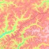 Топографическая карта Северное сельское поселение, высота, рельеф
