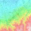 Топографическая карта Медеуский район, высота, рельеф