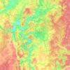 Топографическая карта Кишертский муниципальный округ, высота, рельеф