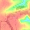 Топографическая карта Высокогорное, высота, рельеф